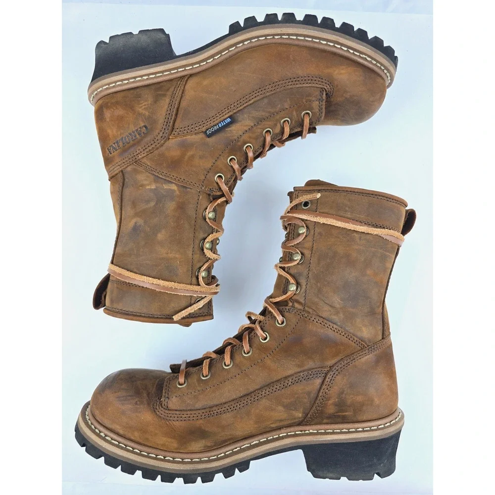 Carolina Logger Boots CA8824 Spruce Soft Toe Waterproof Size 11 D